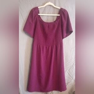 Elegant Eggplant Purple Women's Dress